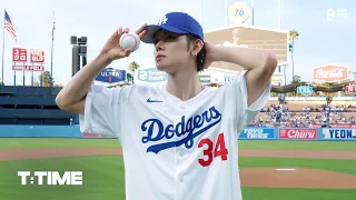 연준이의 LA다저스 시구 | T:TIME | TXT (투모로우바이투게더)