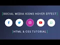 Social Media Icons Hover Effect CSS codecompanion93