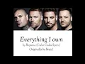 Download Lagu Boyzone - Everything I own (Color Coded lyrics)