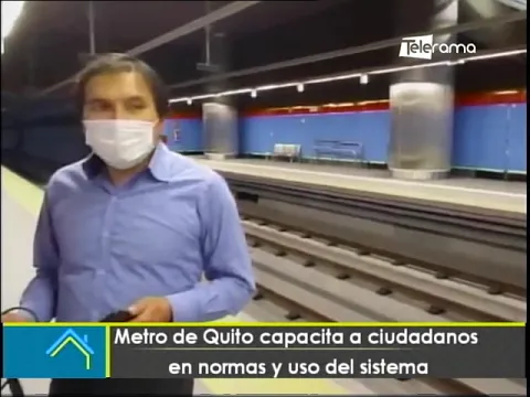 Metro de Quito capacita a ciudadanos en normas y uso del sistema