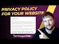 Generate a Privacy Policy for Your Website Step-by-step with Termageddon