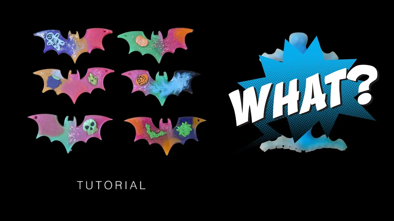 Halloween Bats keychains - 8 pcs