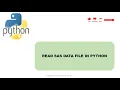 How to import SAS data file in Python