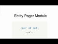 Entity Pager module for Drupal