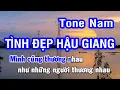 Download Lagu Karaoke Tình Đẹp Hậu Giang - Tone Nam (Ebm) | Nhan KTV