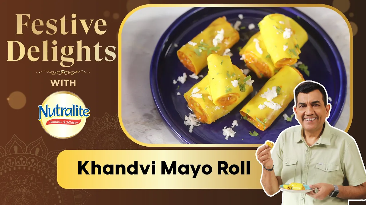 Khandvi Mayo Roll   Festive Delights with Nutralite   Sanjeev Kapoor Khazana