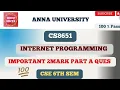 CS8651 Internet programming important 2mark Ques For CSE 6th sem