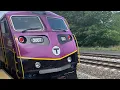 Riding MBTA commuter rail Providence line train from South station to Wickford Junction