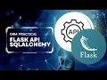 FlaskORM tutorial sqlalchemy flask docker CRUD flask app