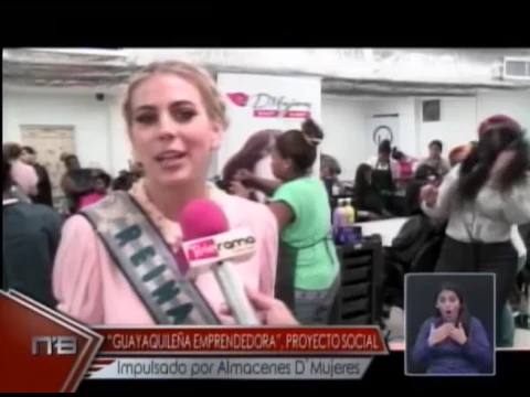 Guayaquileña emprendedora, proyecto social impulsado por almacenes D´Mujeres