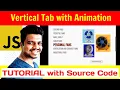 Ep 98 - Vertical Tab with Javascript Tutorial with Source Code