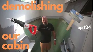 CUTTING OUT A CABIN//Starting Our Coveted Utility Room-Episode 124