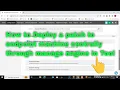 How to deploy a specific patch to endpoint machines--ManageEngine endpoint central 11