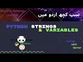 2 Python Strings and Variables Legal illegal name format of variables in Urdu Hindi