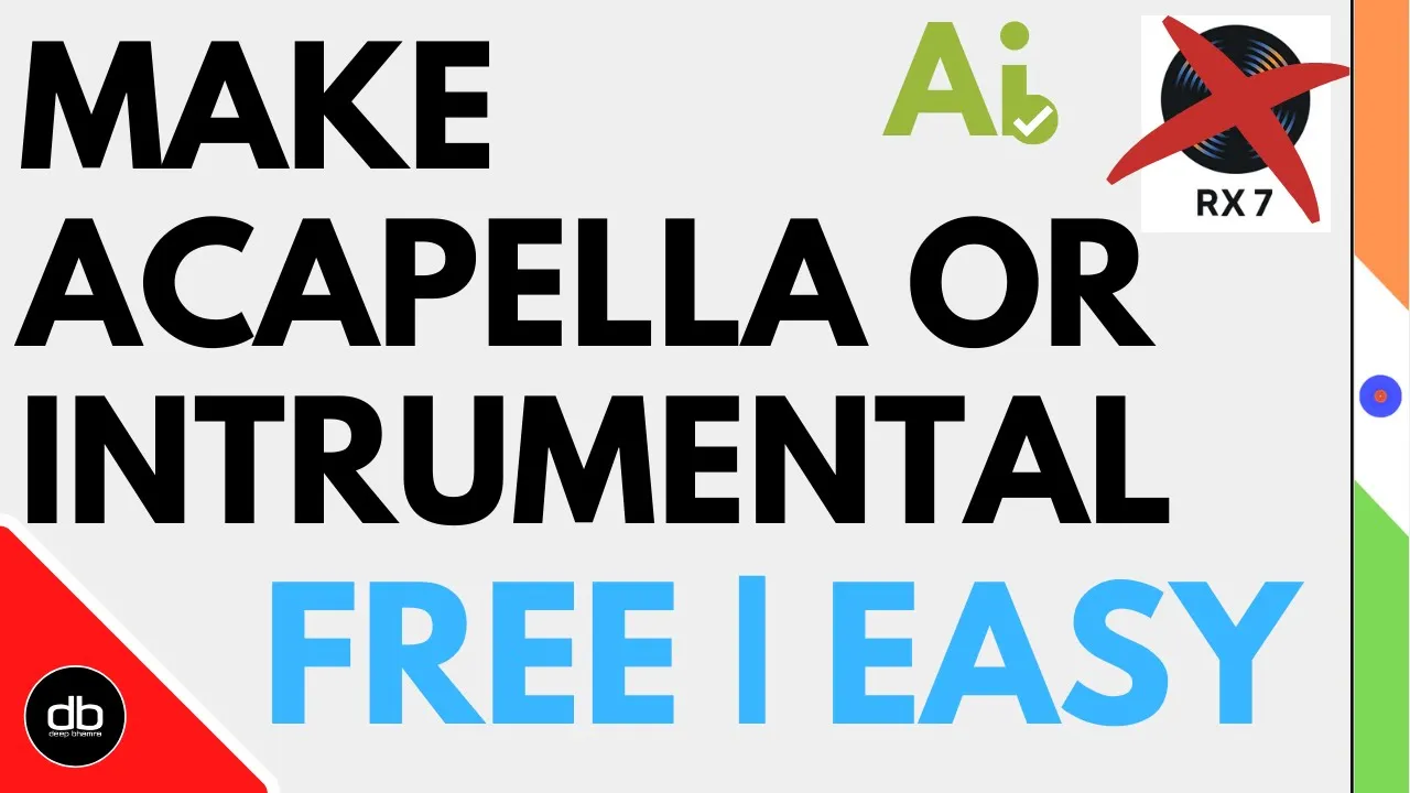 HOW TO MAKE ACAPELLA & INSTRUMENTAL OF ANY SONG | HOW TO REMOVE VOCALS FROM ANY SONG FOR FREE | EASY