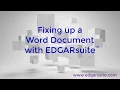 Preparing a professional-looking SEC EDGAR filing using EDGARsuite
