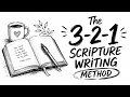 The 3-2-1 Scripture Writing Plan That ACTUALLY Rewires Your Brain