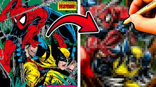 Marvel Artist Redraws SPIDERMAN #12 with WOLVERINE!