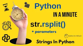 str rsplit sep None maxsplit -1 - Split Python Strings from Right by Separator
