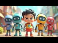 Download Lagu Five Little Robots — Beep Beep Count Along! | Fun Counting Song for Kids | Robot Nursery Rhyme