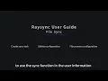 Raysync User Guide - File Sync