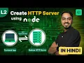 Creating HTTP Server using Node js core packages http module Rest APIs - Backend Development