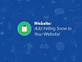 How to Add Falling Snow to Your Website