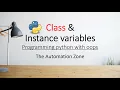 Class and Instance variables - Python OOPs tutorial 1