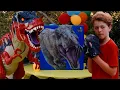 Download Lagu Birthday Party Dinosaur Toys @TRexRanch | Moonbug Kids Explore With Me | Dinosaur Videos for Kids