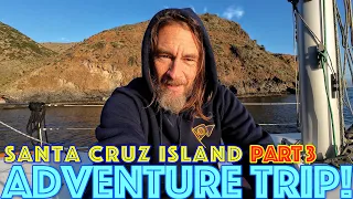 Anchored at Frys Harbor on Santa Cruz Island, Sailing Back to Ventura + RC Boat Race