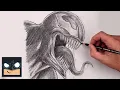 How to Draa Venom Beginner Sketch Tutorial Step-by-Step