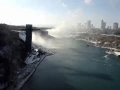Winter WALK across Rainbow Bridge USA to CANADA