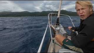 Sailing to a Remote Island in Fiji