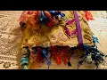 Little Luxuries Flip Through of a Boho Style Junk Journal with a Purple Floral Embroidered Cover