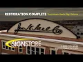 Historic Neel s Sign Restoration Neel s Lofts Downtown Macon Georgia Drone Installation