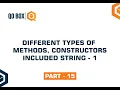 Different Types of Methods Constructors Included String - 1 Part 15 QO-BOX