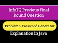 InfyTQ Previous Problem Password Generation InfyTQ Preparation Java The Coding Bytes