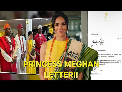 Download MP3 Duchess Meghan Writes and is Deeply humbled by blessing Nigerian Royal Name Adetokunbo.