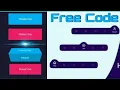 CSS3 Animated Curved Bottom Navigation Bar and 3D Button Hover Animation using HTML CSS JavaScript