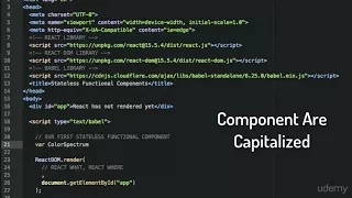 Creating Stateless Functional Components