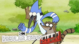 mash up mordecai and rigbys first vs last scene regular show cartoon network