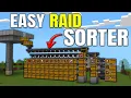Easy 1 21 Raid Item Sorter in Minecraft Bedrock PC