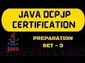 Java MCQs for OCPJP SCJP Certification Exam Practice Set 3