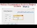 Online Examination System Project in Java Part 2