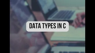 Datatypes in C int char float double void