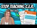 How to Teach Claim Evidence Reasoning In Science Through Inquiry CER Science Lesson Example