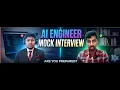 Inside a Real AI Engineer Interview Mock Interview Evaluation