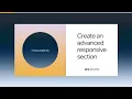 Challenge 5 Create an advanced responsive section