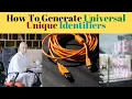 How To generate Universal Unique Identifiers UUID UUID class