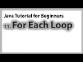 Java for Beginners 11 Foreach Loop Tutorial Array and Generic Tagalog